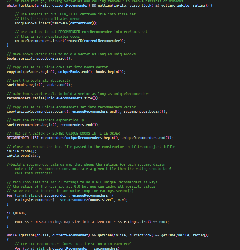Book Recommender Screenshot